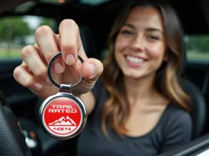 Jeep Support Porte-clés Finition Métallique Robuste